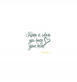 Home is where you hang your heart - Vinyl wall quote