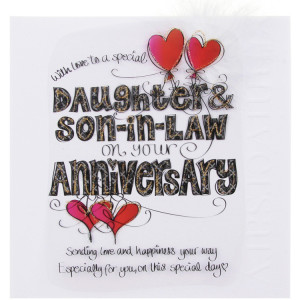 and happy anniversary daughter happy anniversary to son and tinklers ...