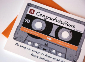 34. Funny Birthday Card - Cassette Mix Tape Happy Birthday Card | via ...