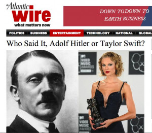 Mashup Quotes ~ Real Taylor Swift/Hitler Quotes [mashup] on Pinterest