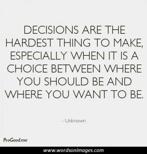 Decision making quotes