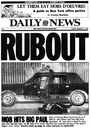 ... Paul Castellano killed outside Sparks Steak House in notorious mob hit