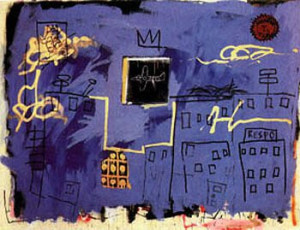 Blue-Skyline-Jean-Michel-Basquiat-100-Hand-Painted-Oil-font-b-Painting ...