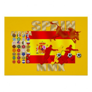 colossal_spanish_soccer_futbol_toro_flag_poster ...