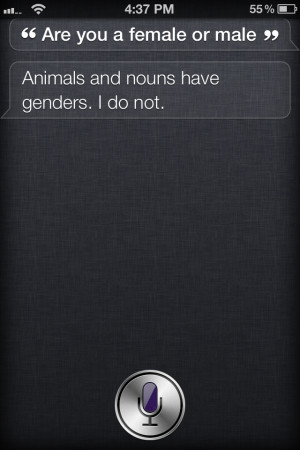 Not the best to ask Siri but it gave a smart-ass response.