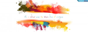 Quote about Colorful Life Facebook Cover Preview