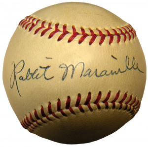 Rabbit Maranville Signed Baseball