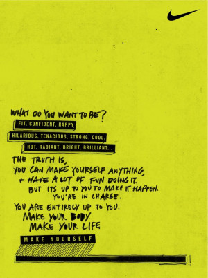 inspirational ad nike make yourself