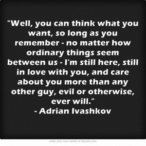 Bloodlines Quotes | Adrian Ivashkov |