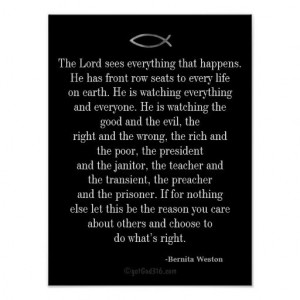 The Lord sees everything Inspirational Quotes Keys for Discipline ...