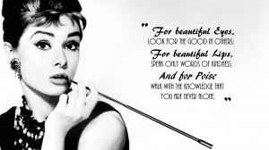 Wallpaper: Audrey Hepburn Quotes