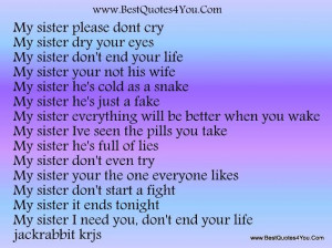 fighting with your sister quotes