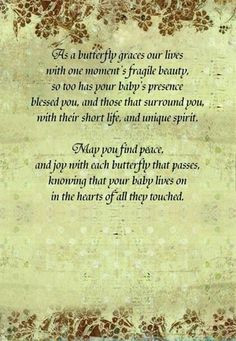 miscarriage poems | Butterfly Miscarriage Poem