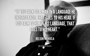 man in a language he understands that goes to his head communication ...