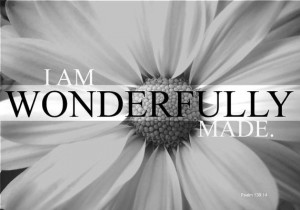 Printable, Wonderfully Made Quote Flower Photo // Wonderful You ...