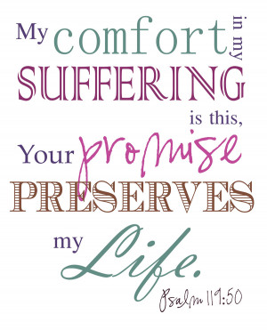 Bible Verses Psalm 119:50 My Comfort Scripture Picture