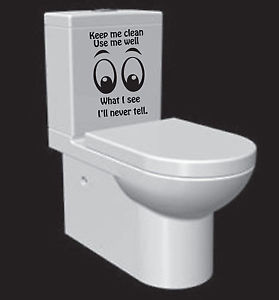 ... Decal-Decor-Bathroom-Ensuit-Vinyl-Wall-Stickers-Sign-Funny-Quote-Home