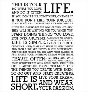 Love your Life!