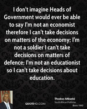 Thabo Mbeki Government Quotes