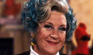 Molly Sugden as erm, cat enthusiast Mrs Slocombe in Are You Being ...