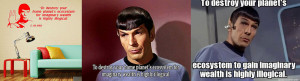 Episode ID: When did Spock say “To destroy your home planet's ...