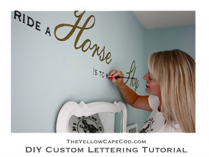 DIY Custom Wall Lettering Tutorial