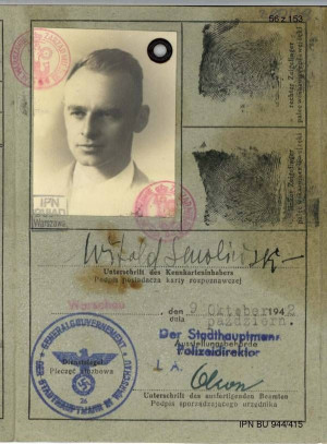 Rotmistrz Pilecki niemiecka karta rozpoznawcza