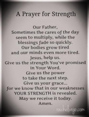 Strength Prayer