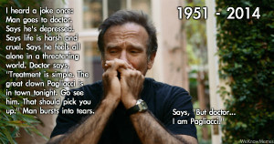 Robin Williams Quote Sad Clown