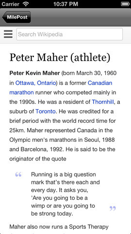 Daily Running Quotes Milepost