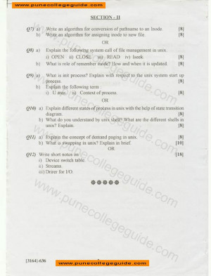Question Papers Operating Systems And Design And Analysis