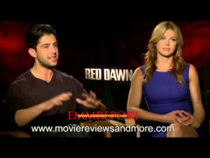 RED DAWN INTERVIEW WITH JOSH PECK AND ADRIANNE PALICKI IT OPENS NOV
