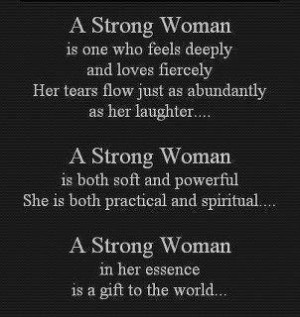 aspire to be a STRONG WOMAN ...
