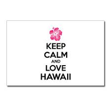 Keep calm and love Hawaii Postcards (Package of 8) for