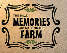 ... Farm VInyl Wall Decal Words, Cute Farming Family quotes, Chic
