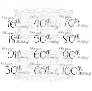 SYEMB Elegant Milestones Birthday Stamp Set $14.25