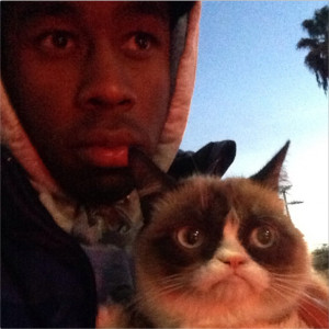 Grumpy Cat Hanging Out With Tyler The Creator & Judging People