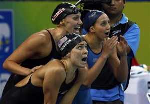 ... 100m medley relay final at 14th FINA World Championships in S
