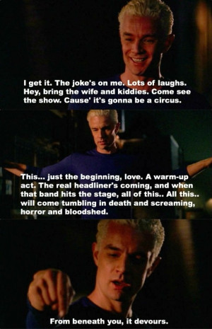 Buffy Spike Quotes Buffy the vampire slayer