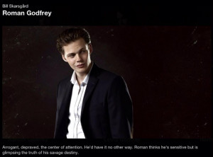 Bill Skarsgard as Roman Godfrey in Hemlock Grove (coming to Netflix ...