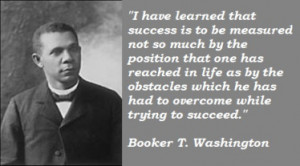 Booker T. Washington Quote