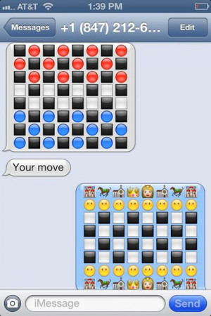 funny iphone emoji checkers chess