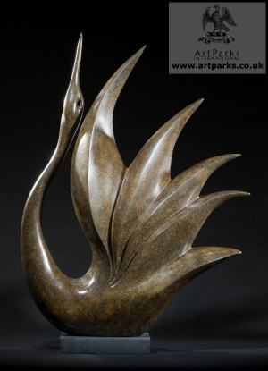 Modern Contemporary Semi Abstract Stylised Bird of Happiness sculpture ...