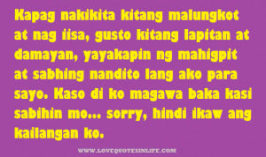 Heart-Broken hugot Love Quotes - Tagalog