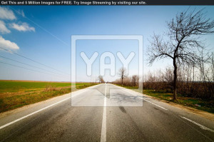 picture of empty highway road in macedonia