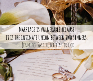 we are all both husbands and wives human therefore we are vulnerable ...