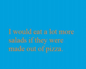 Pizza salad