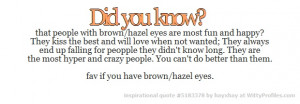 Hazel Green Eyes Quotes People with Brown Eyes