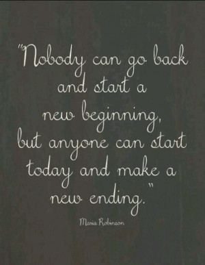 Start today to create a new ending.