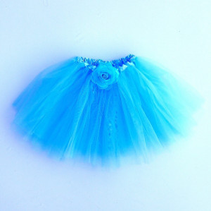 Home / Light Blue Sparkle Rose Ballet Tutu